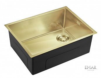 картинка Кухонная мойка Emar EMB-540(UN) PVD Matt Golden 