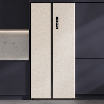 картинка Отдельностоящий холодильник Lex LSB525BGID мраморно-бежевый 