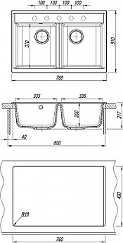 картинка Мойка для кухни Dr. Gans АСТРА-780 
